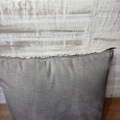 Pinwheel Design Two Tone Gray Pillow