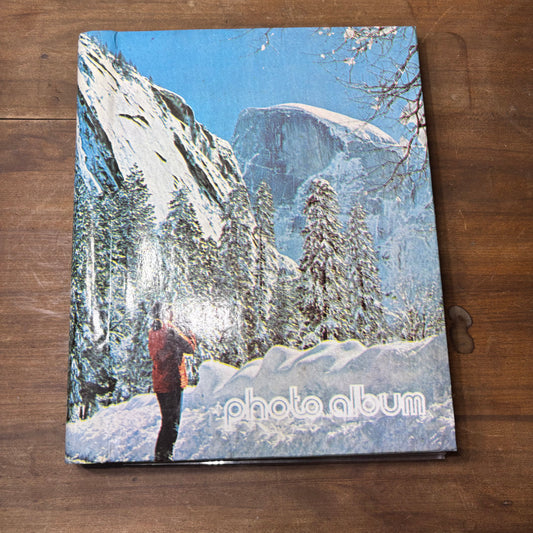 Vintage Snowy Mountain Photo Album