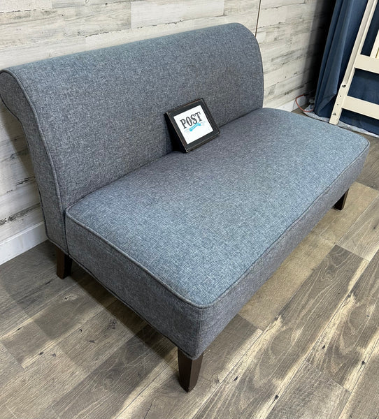 Gray Cushioned Bench