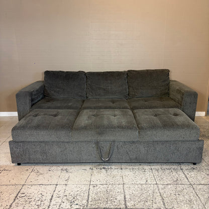Gray Modern Pullout Bed Couch