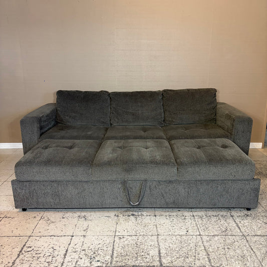 Gray Modern Pullout Bed Couch