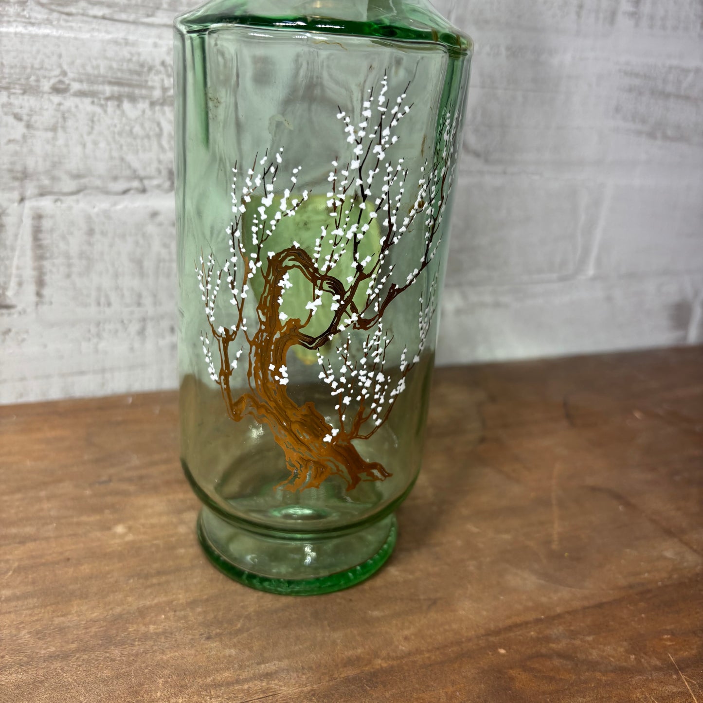 Vintage Old Fitzgerald Kentucky Bourbon Whiskey Glass Decanter