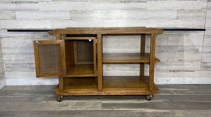Vintage Brandt Ranch Oak Bar Cart Server