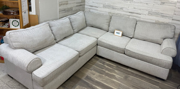 Light Gray 2pc Sectional Couch