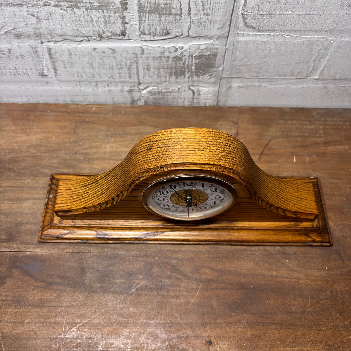 Vintage Wooden Mantel Clock