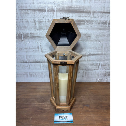 Wooden Lantern Candle Holder
