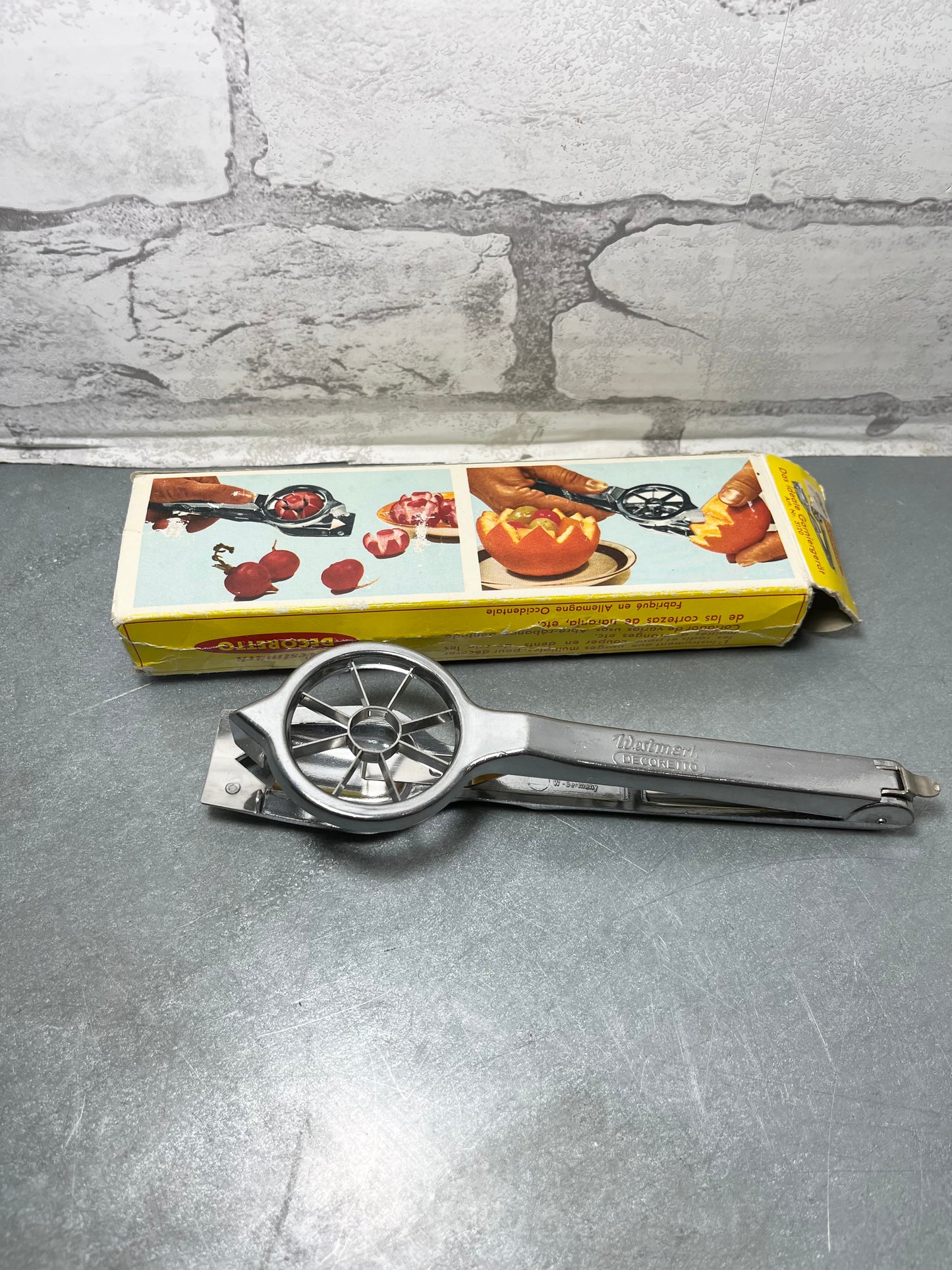 Vintage Westmark Decoretto Aluminum Fruit Veggie Decorator