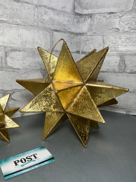 Gold Moravian 3D Star Decoration Set