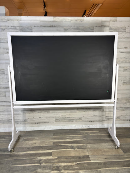 Large Vintage Wooden Double Sided Chalkboard