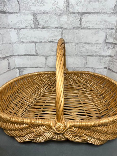 Vintage French Wicker Basket