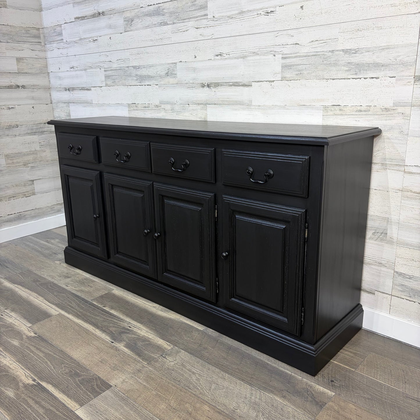 Large Black Buffet Tv Stand