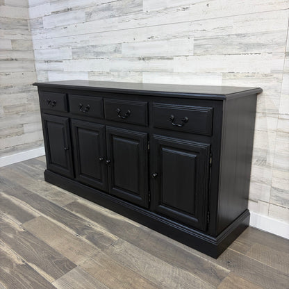 Large Black Buffet Tv Stand