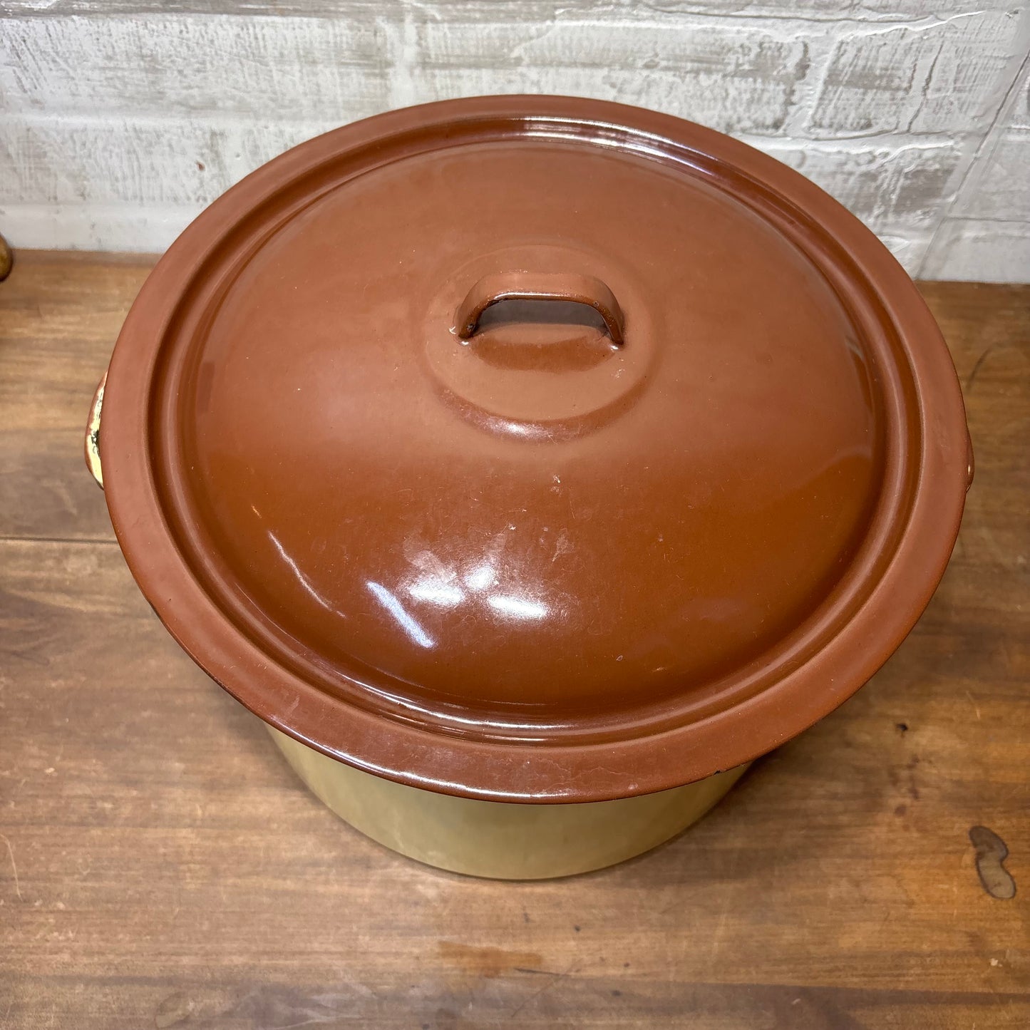 Vintage Enamel Stock Pot