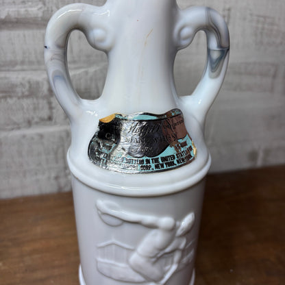 Vintage Jim Beam Marble Glass Discus Thrower Decanter