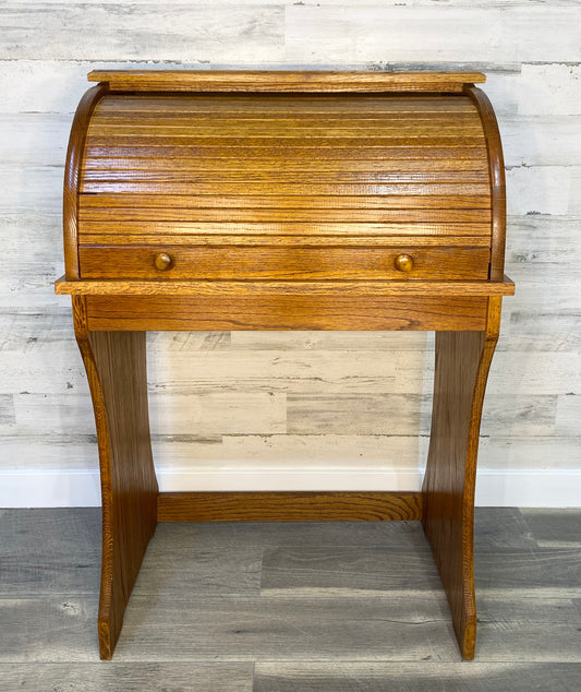 Small Oak Rolltop Desk