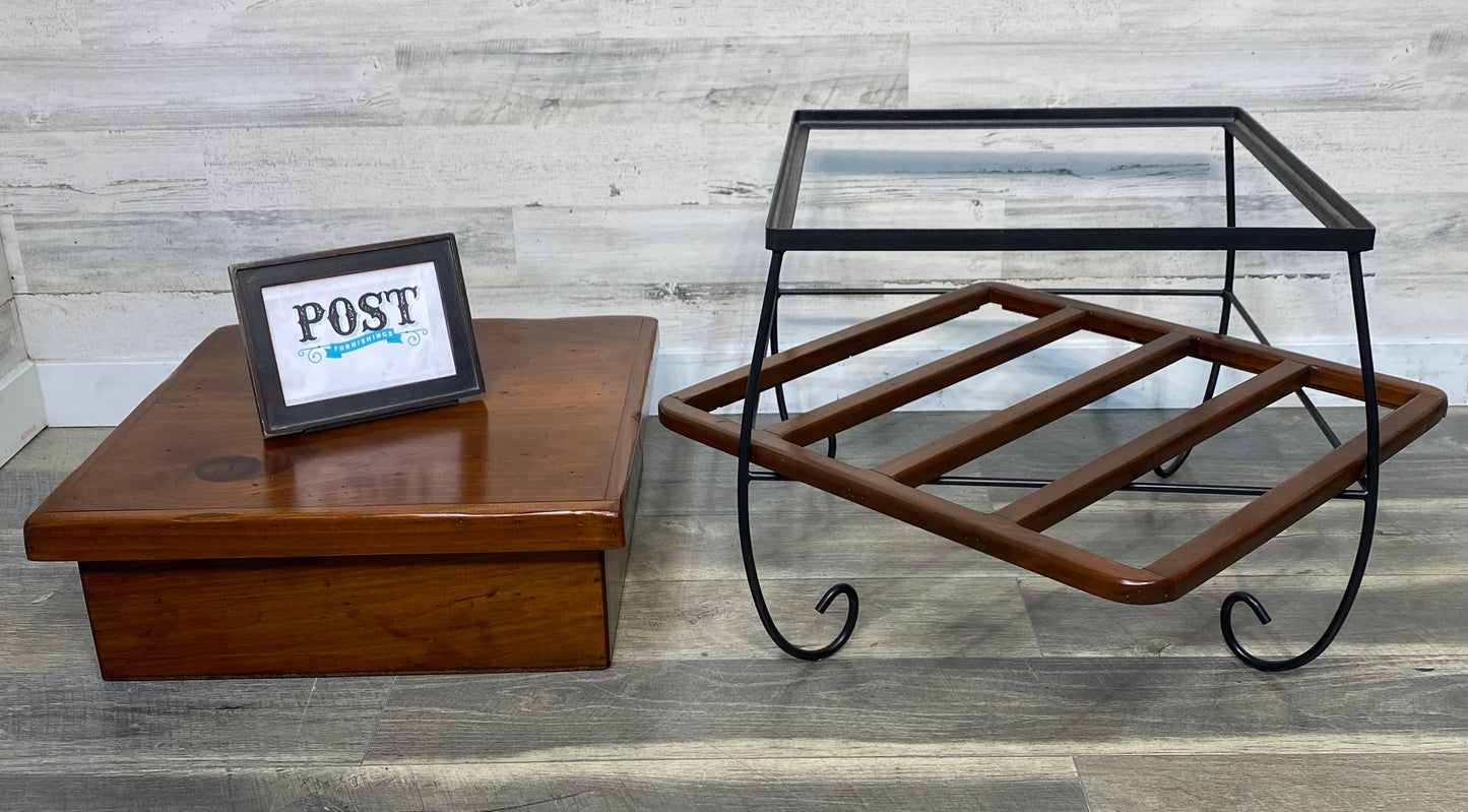 Set Of 3 Rustic Coffee & End Table Set