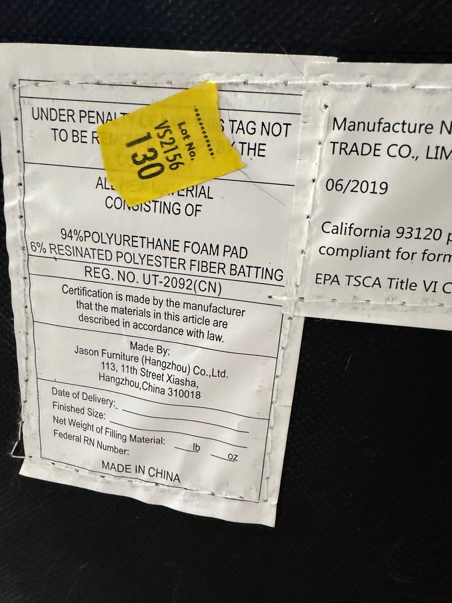 Mid Century Style Gray 2pc Sectional Couch