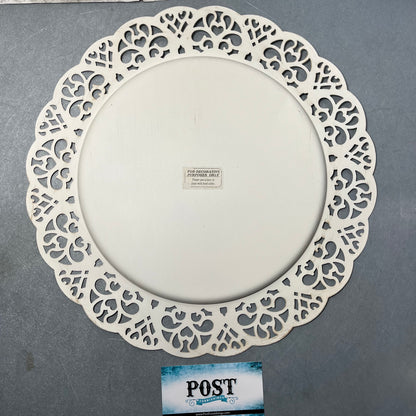 White Lace Dessert Tray/ Plate