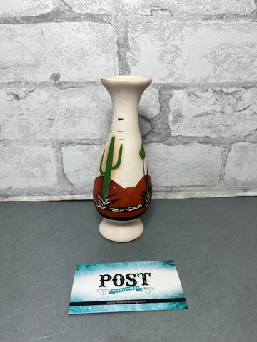 Vintage Native Hand Painted Pottery Vase