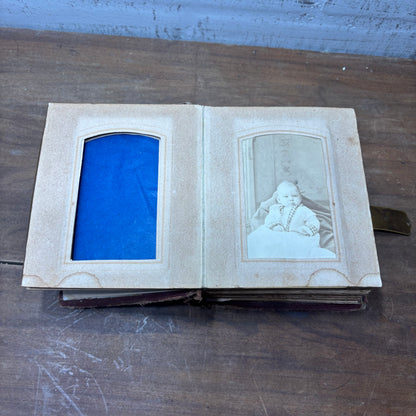 Antique Victorian Photo Album W/ Photos