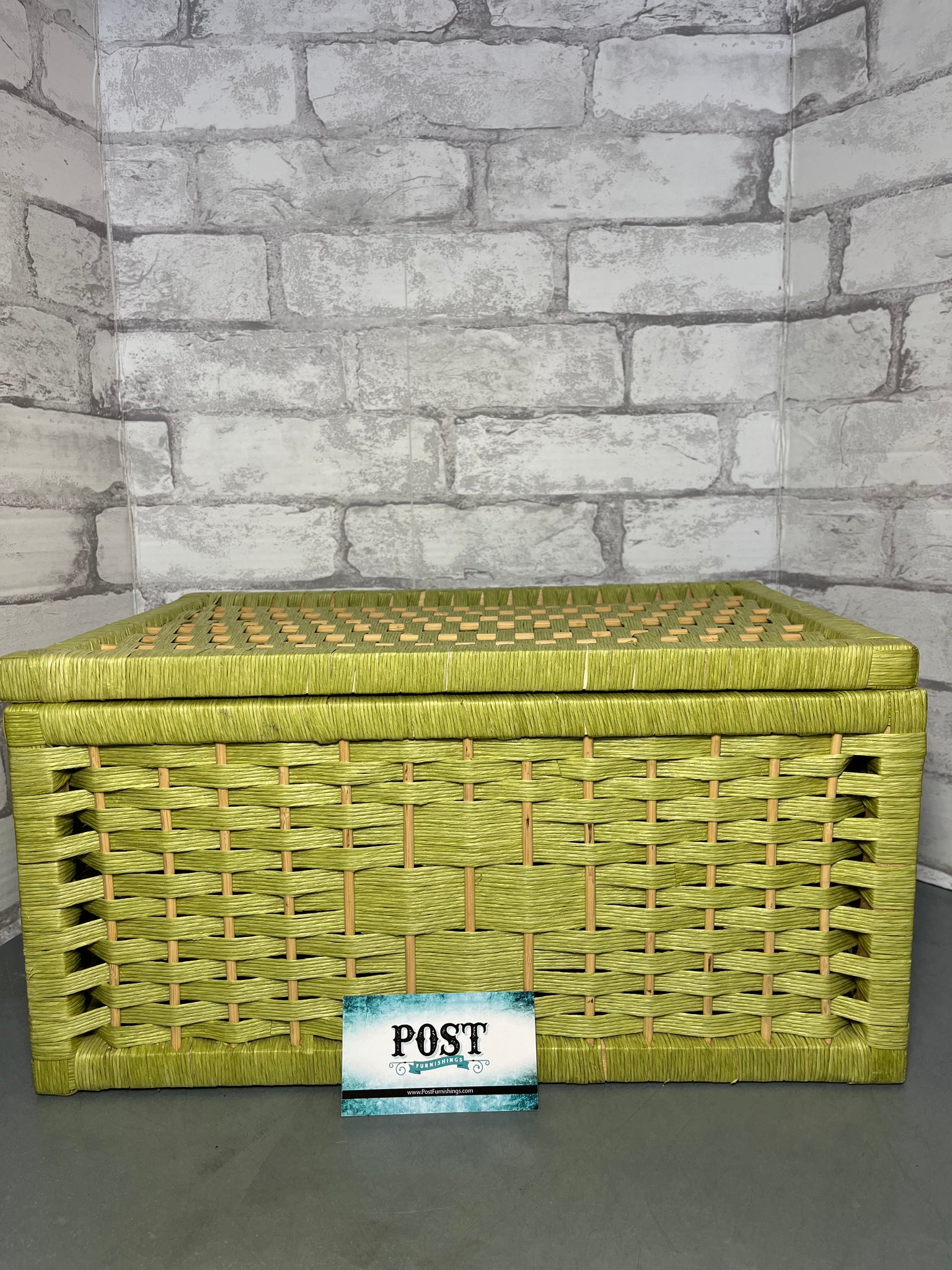Green Woven Storage Box