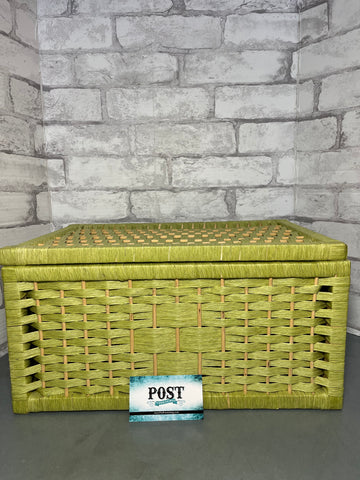Green Woven Storage Box