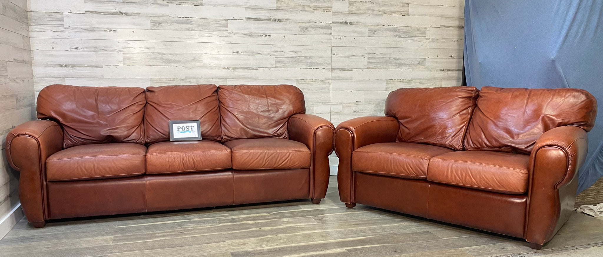 Leather Couch & Loveseat Set