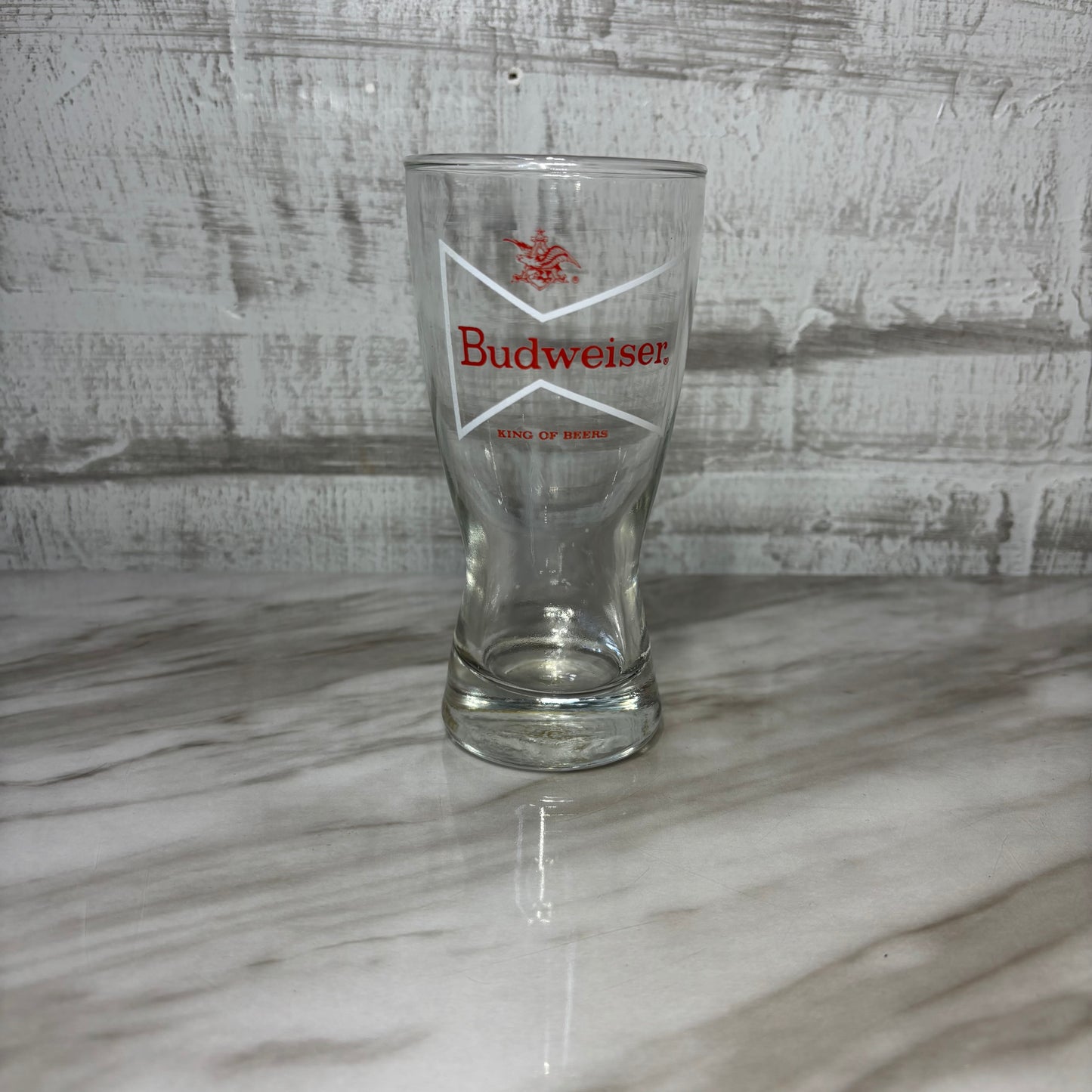 Vintage Budweiser Heavy Bottom Drinking Glass
