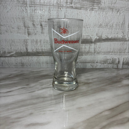 Vintage Budweiser Heavy Bottom Drinking Glass
