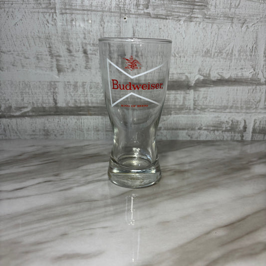 Vintage Budweiser Heavy Bottom Drinking Glass