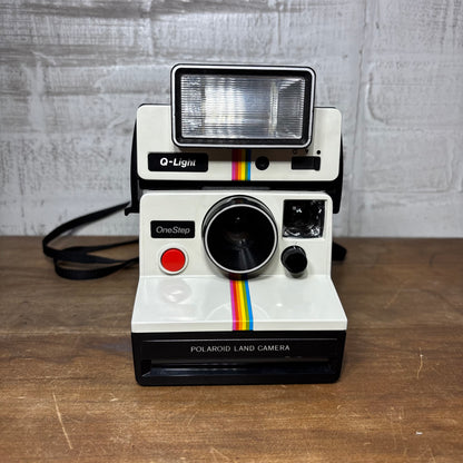Vintage Polaroid OneStep Land Camera with Q-Light Flash Untested