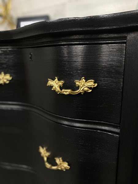 Black French Provincial Dresser