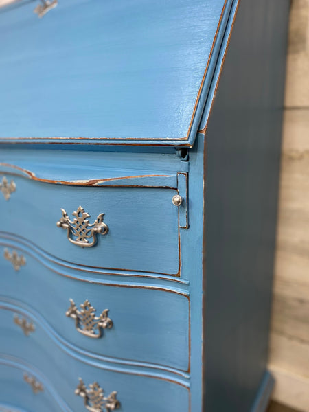 Antique Secretary Desk On Wheels