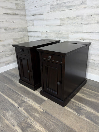 Set Of 2 Power End Tables/ Nightstands