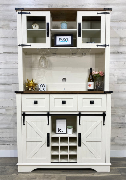 Farmhouse White Hutch