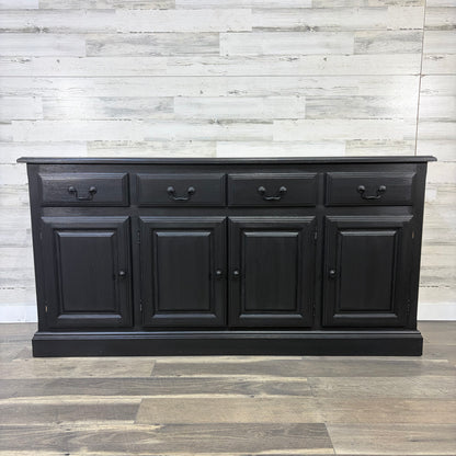 Large Black Buffet Tv Stand