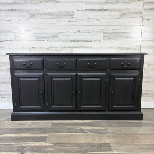 Large Black Buffet Tv Stand