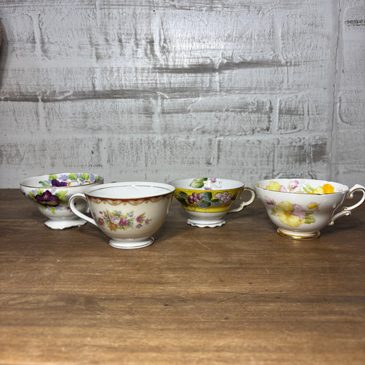 Vintage Tea Cups Set Of 4 #1