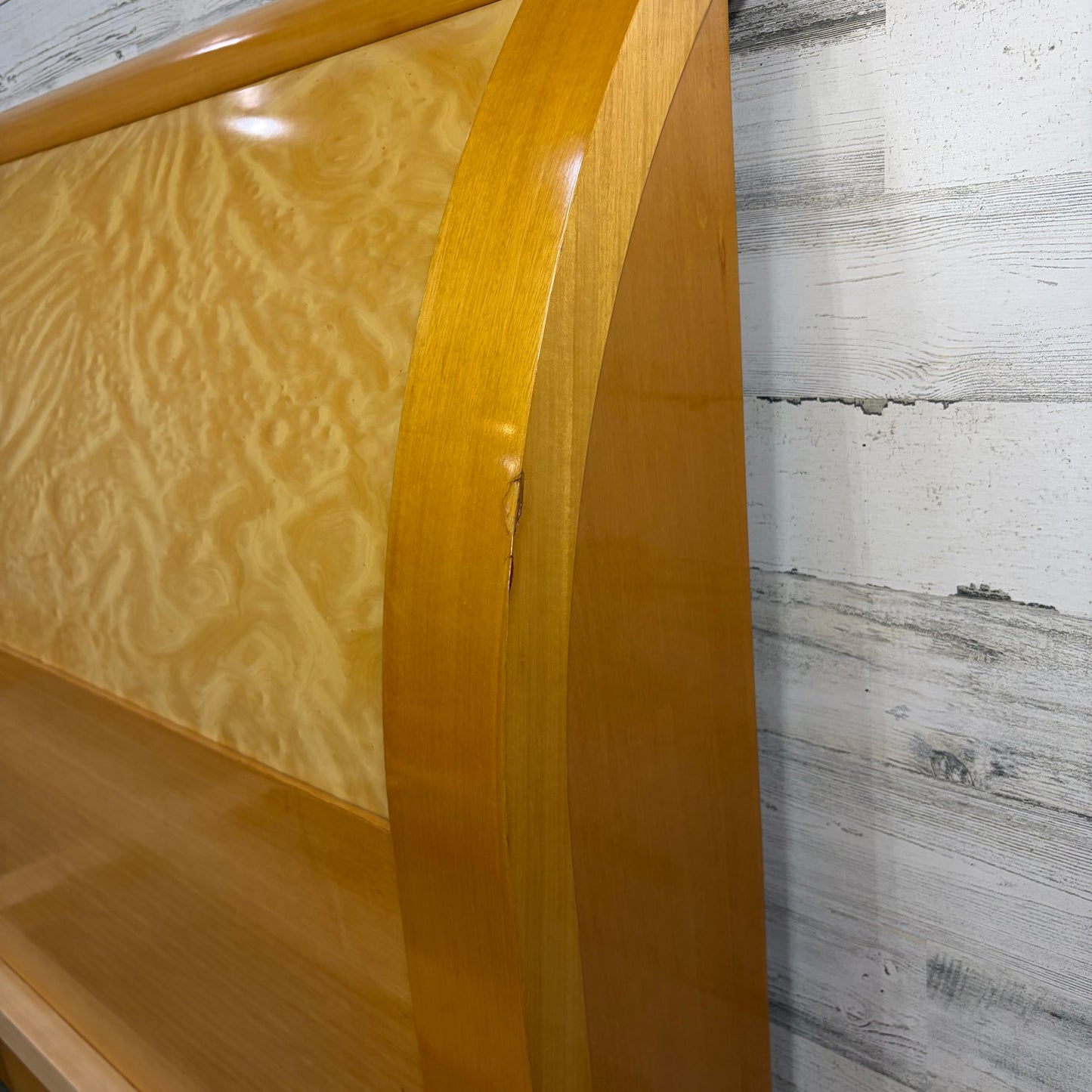 Vintage Birdseye Maple King Bedframe