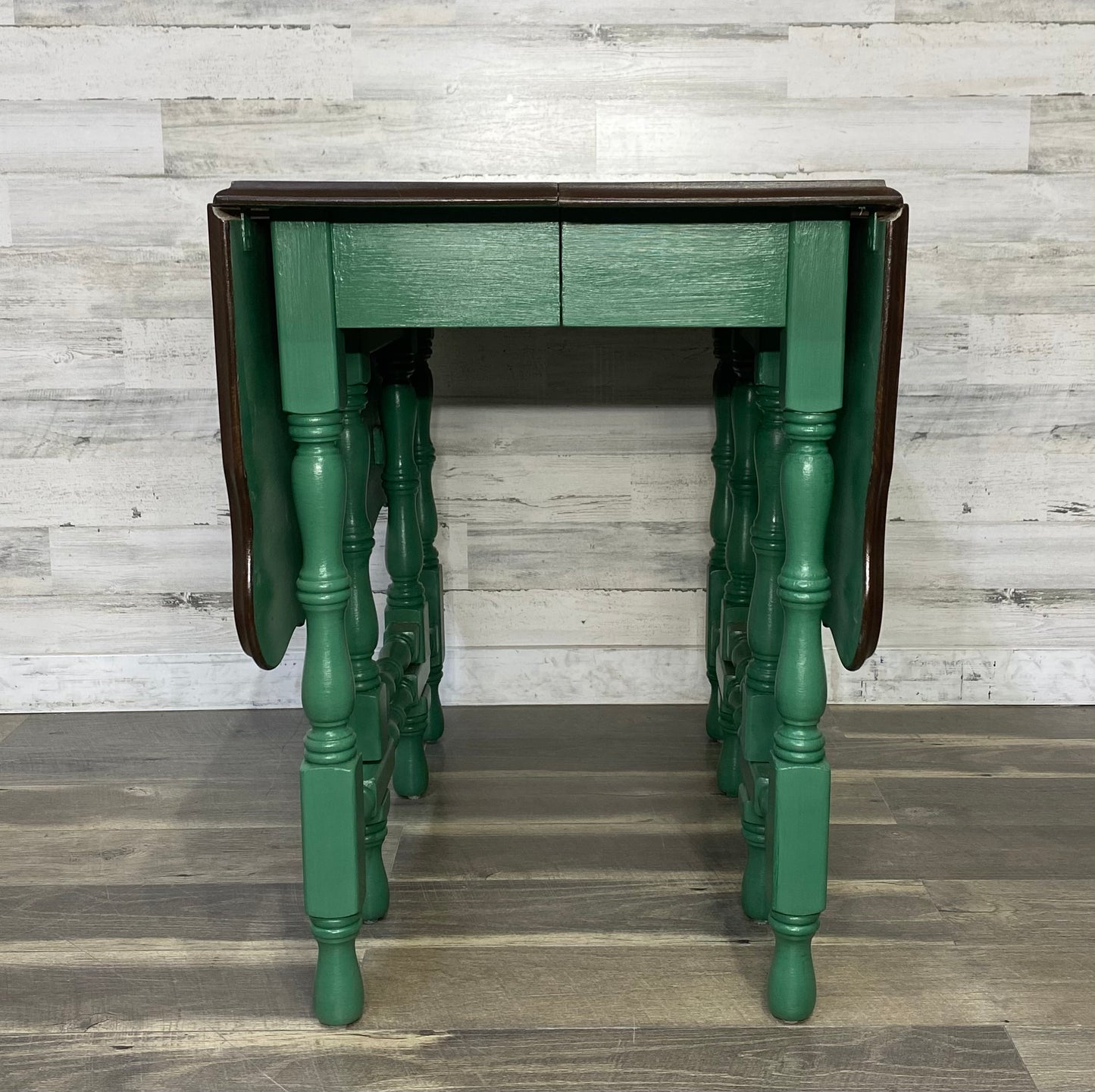 Green Drop Leaf Dining Table
