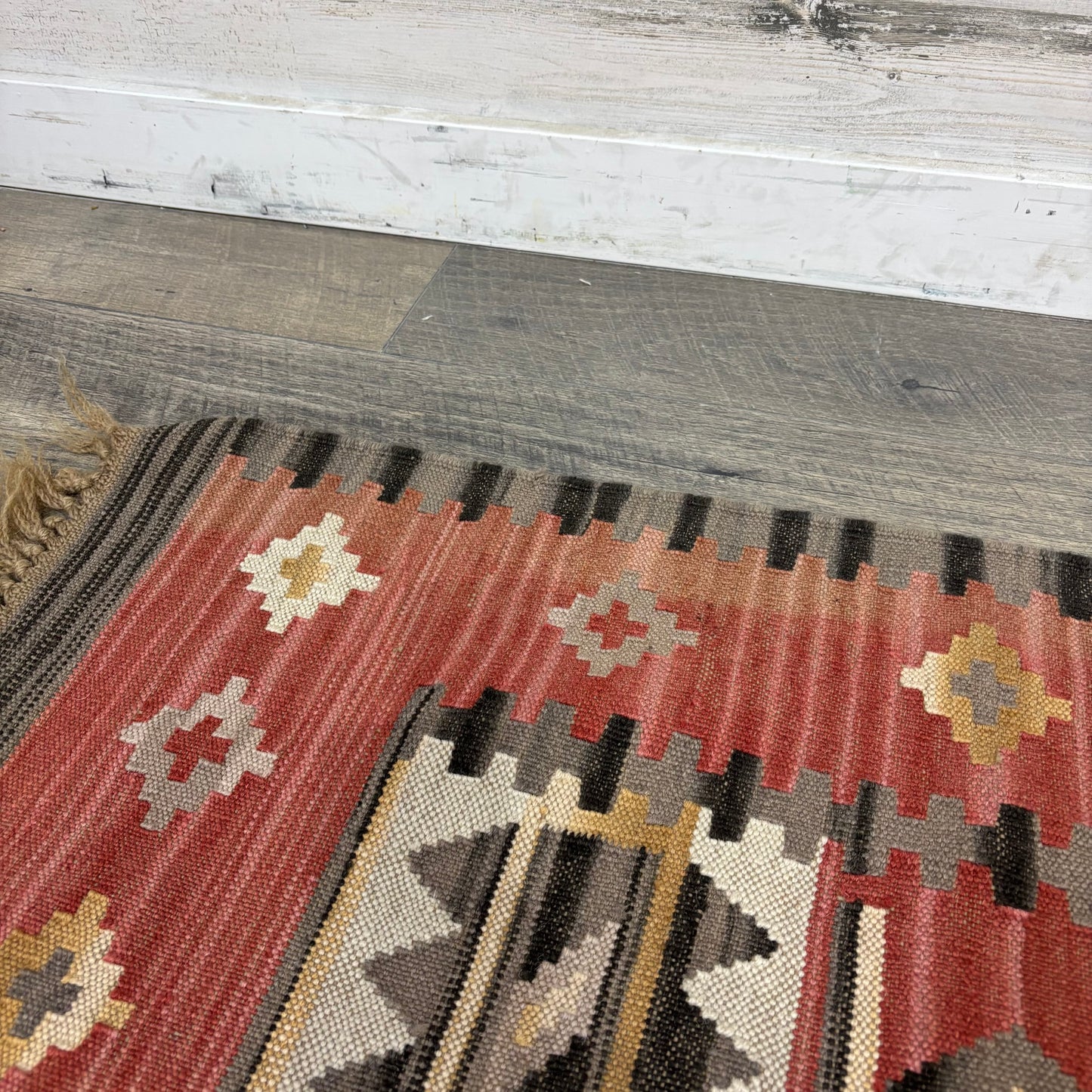 Vintage Turkish Kilim Wool Rug