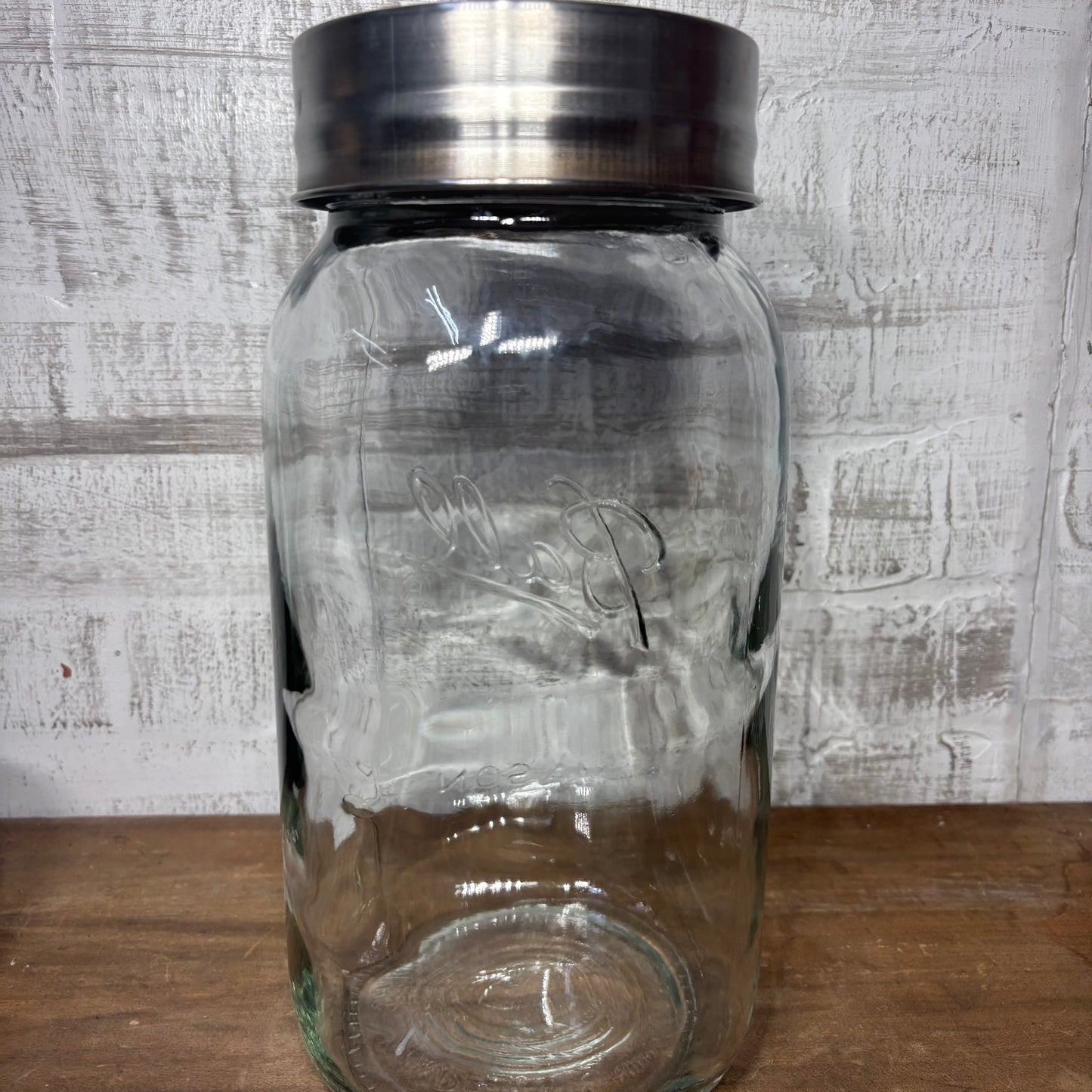 Large Wide Mouth Ball Glass Mason Jar