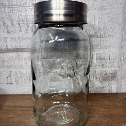 Large Wide Mouth Ball Glass Mason Jar