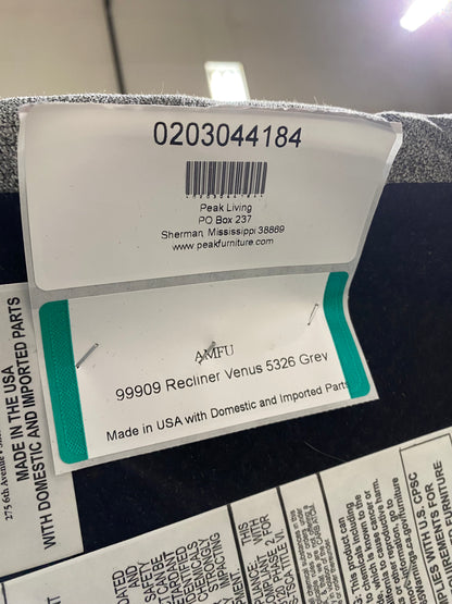 Gray Rocker Recliner Chair