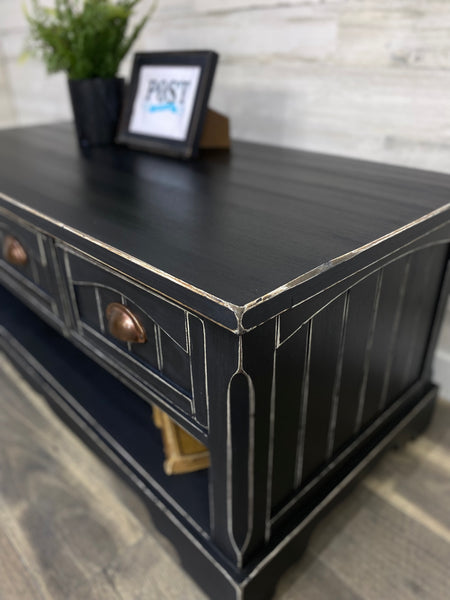 Black Coffee Table W/ Storage