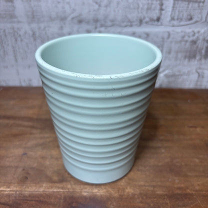 Mint Green Ribbed Made In Germany Pot