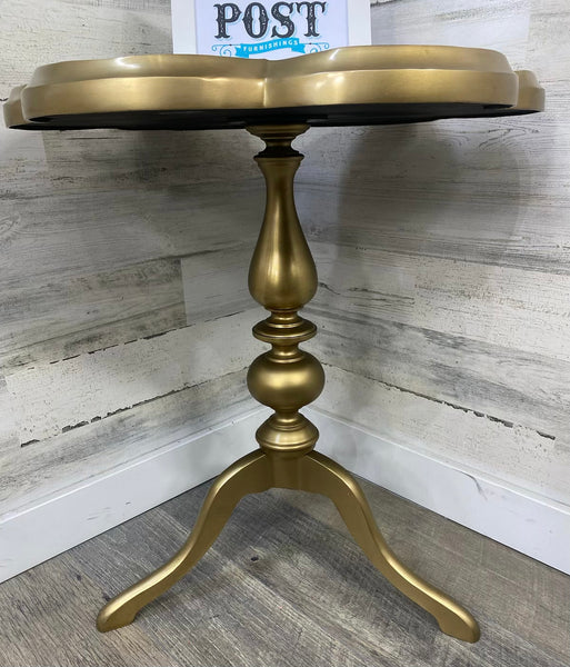 Pier 1 Mirror End Table Gold Color