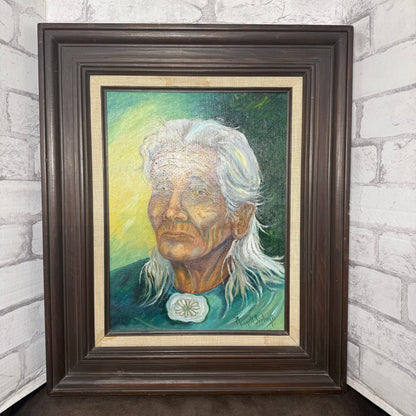 Original Native American Oil Painting