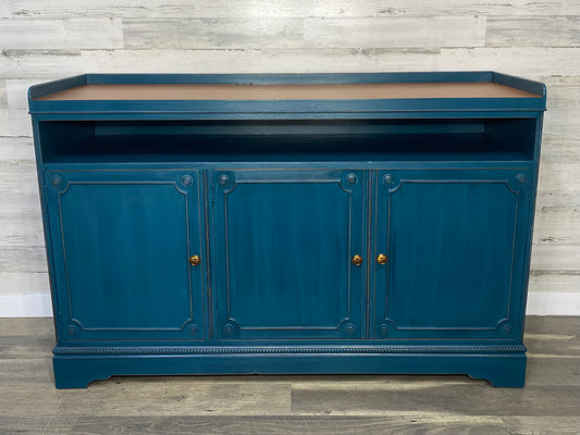 Vintage Blue Buffet Cabinet