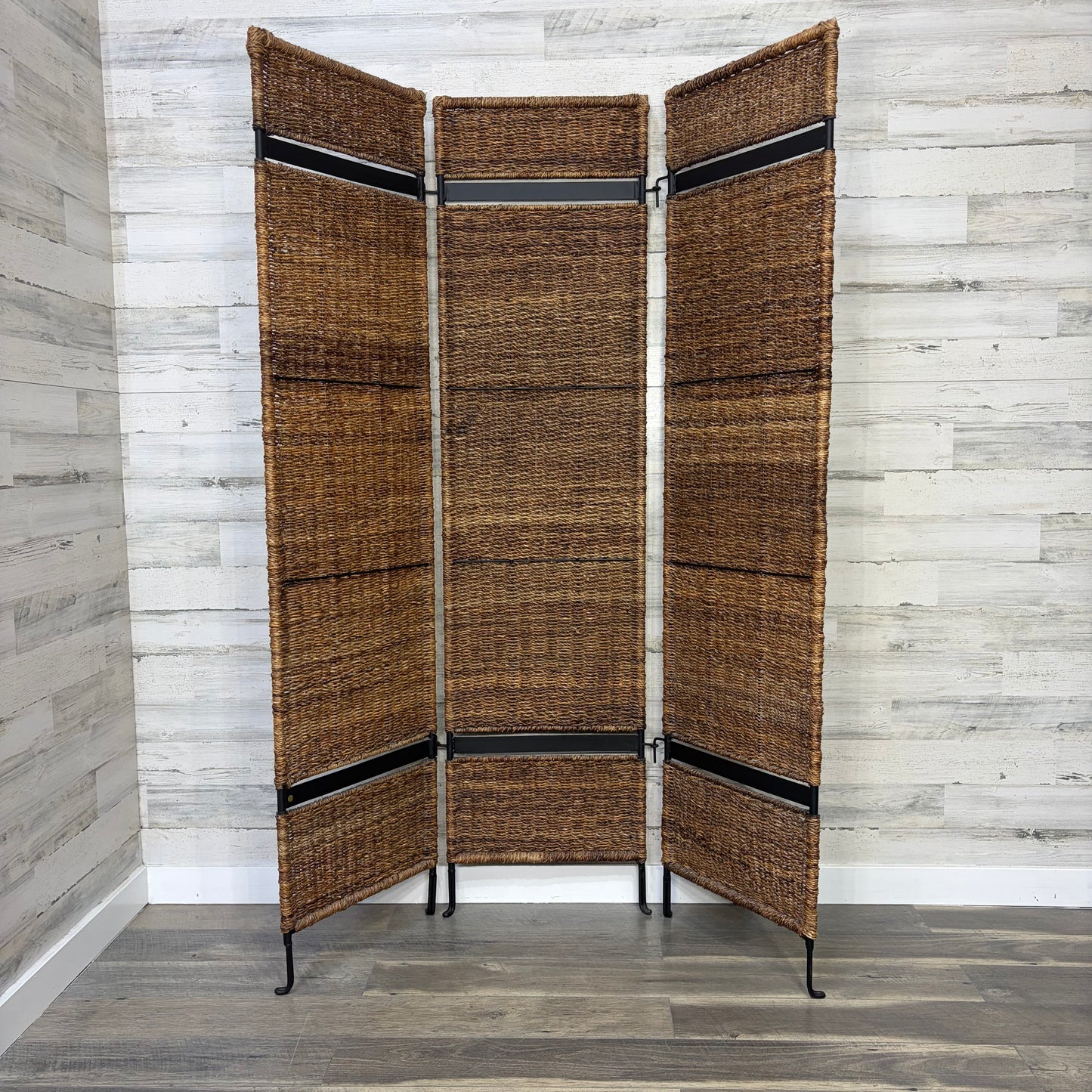 3pc Woven Seagrass Room Divider